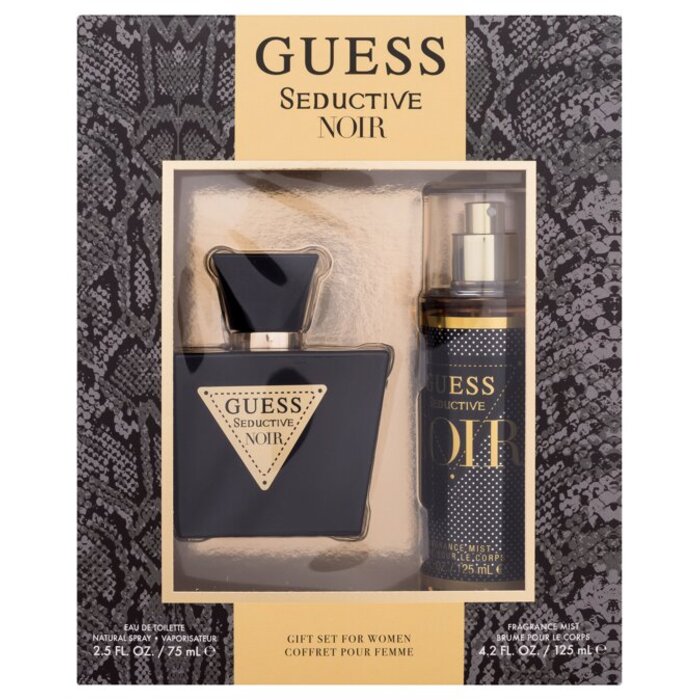 Guess Seductive Noir Dovanų Rinkinys EDT 75 ml ir body spray 125 ml