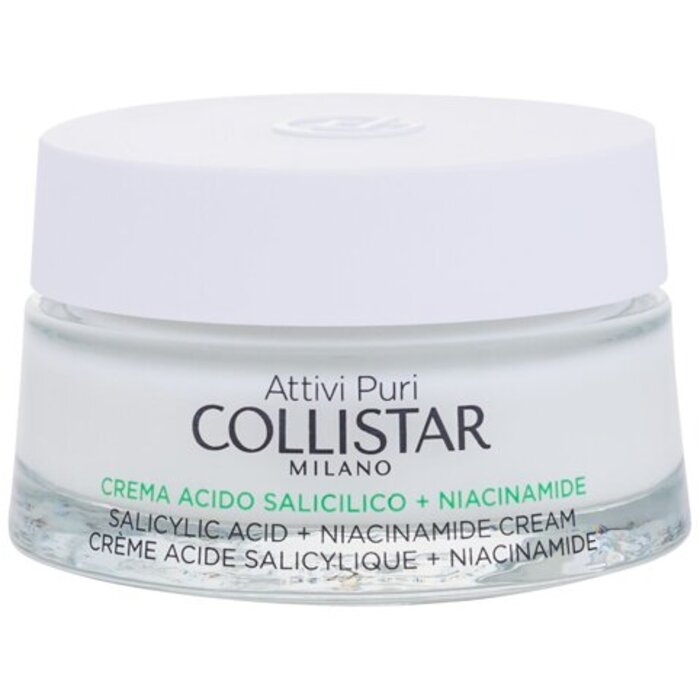 Collistar Pure Actives salicilo rūgšties + niacinamido kremas 50ml