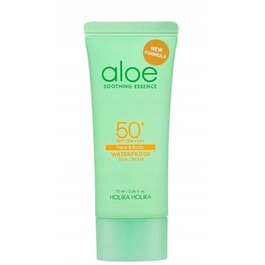 Holika Holika Aloe vandeniui atsparus apsauginis kremas nuo saulės su SPF 50+