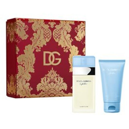 Dolce Gabbana gaiši zils dāvanu komplekts EDT 50 ml un ķermeņa krēms 50 ml (50 ml) sievietēm