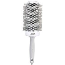 Olivia Garden Expert Blowout Speed ​​Round Brush Banguoti šereliai balti & amp; Pilka (65 mm) 
