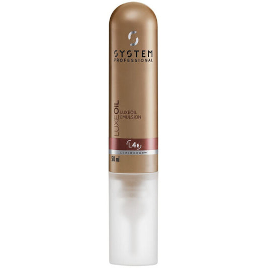  „System Professional LuxeOil L4e“ emulsija – itin gerai įsigerianti emulsija su prabangių aliejų mišiniu, 50 ml Moterims