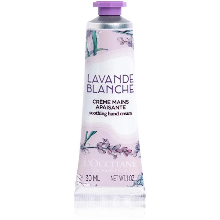 L´occitane Lavender Blanche raminamasis rankų kremas (30ml) Moterims