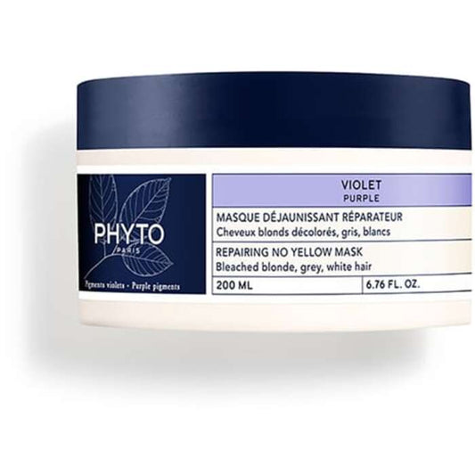  Phyto Professional Purple Repairing No Yellow Mask - Regeneruojanti kaukė neutralizuojanti geltonus ir vario atspalvius 200 ml Moterims
