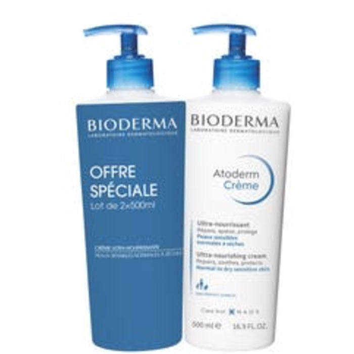 „Bioderma Atoderm“ itin maitinamasis drėkinamasis kremas, dviejų pakuočių pakuotė