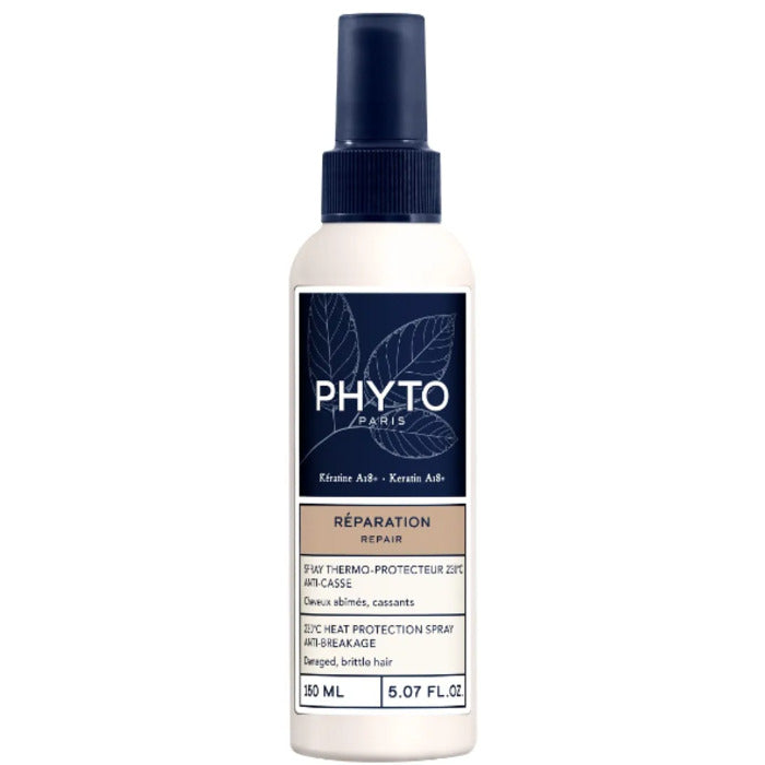 Phyto Professional „Repair 230°C Heat Protection Spray Anti-Breakage“ – terminis apsauginis purškiklis pažeistiems ir lūžinėjantiems plaukams.