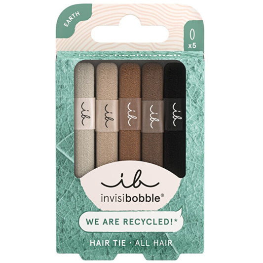 Invisibobble Hair Tie Mocha - Plaukų kaklaraištis 5 vnt