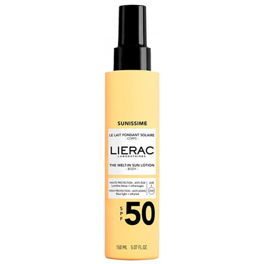 Lierac Sunissime SPF 50 The Melt-in Sun Lotion – sauļošanās krēms (150 ml) sievietēm