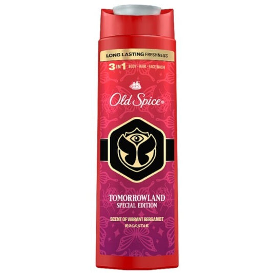 Old Spice Tomorrowlir Rockstar 3 viename kūno, plaukų ir veido prausiklis (400ml) Vyrams