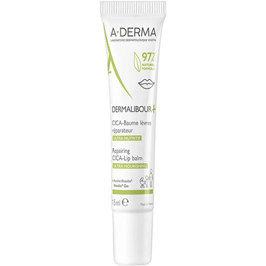 A-Derma Dermalibour+ Repairing Cica-Lip Balm - Drėkinamasis lūpų balzamas