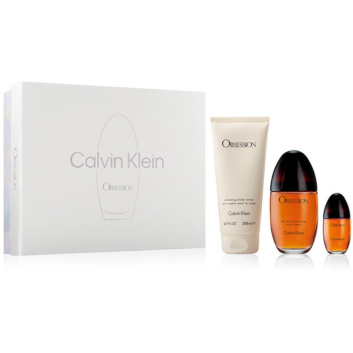 Calvin Klein Obsession Gift Set EDP 100 ml, body lotion 200 ml and miniature EDP 15 ml