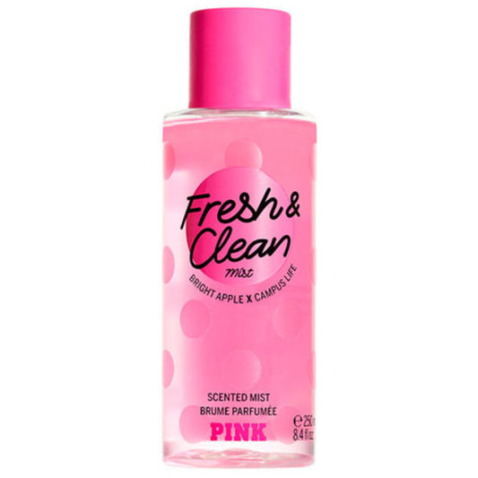 Victoria's Secret Pink Fresh &amp; Clean Bright Apple X Campus Life ķermeņa aerosols 250 ml sievietēm