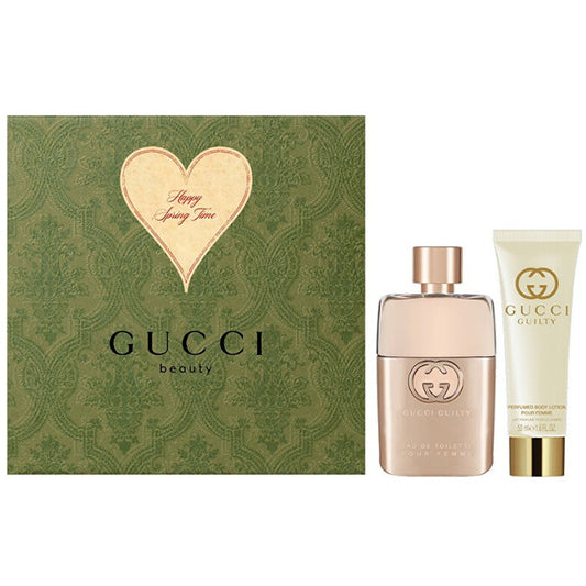 „Gucci Guilty“ tualetinio virens dovanų rinkinys (EDT 50 ml) ir kūno losjonas (50 ml)