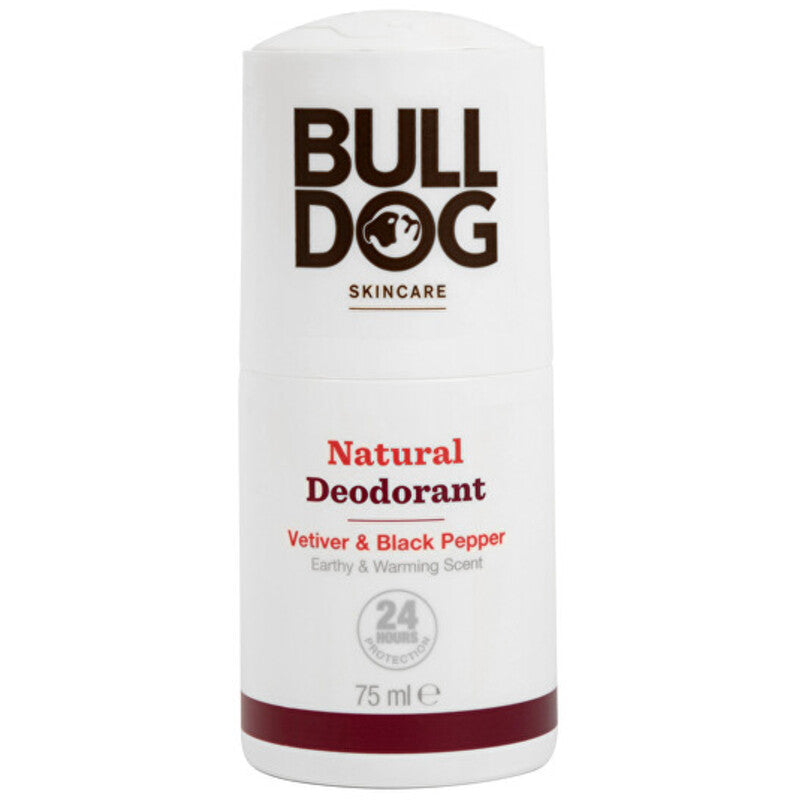 Bulldog Vetiverijos ir  Black Pepper Natural dezodorantas – natūralus rutulinis dezodorantas 75ml