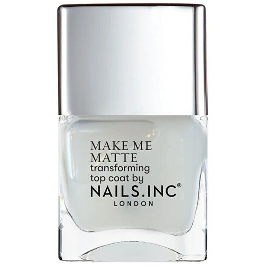 Nails.Inc Better On Top Make Me Matte Transforming Top Coat viršutinis lakas - Matinį efektą suteikiantis viršutinis nagų lakas 14 ml