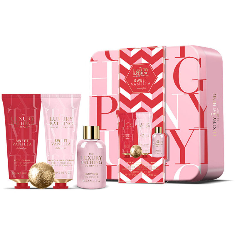 „Luxury Bathing Company“ dovanų rinkinys skardinėje dėžutėje (vanilės ir migdolų)