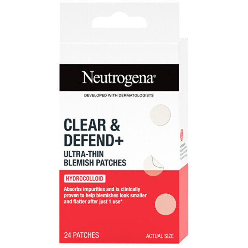 Neutrogena Clear & Defend+ Blemish Patches – īpaši plāni plāksteri ādas nepilnībām