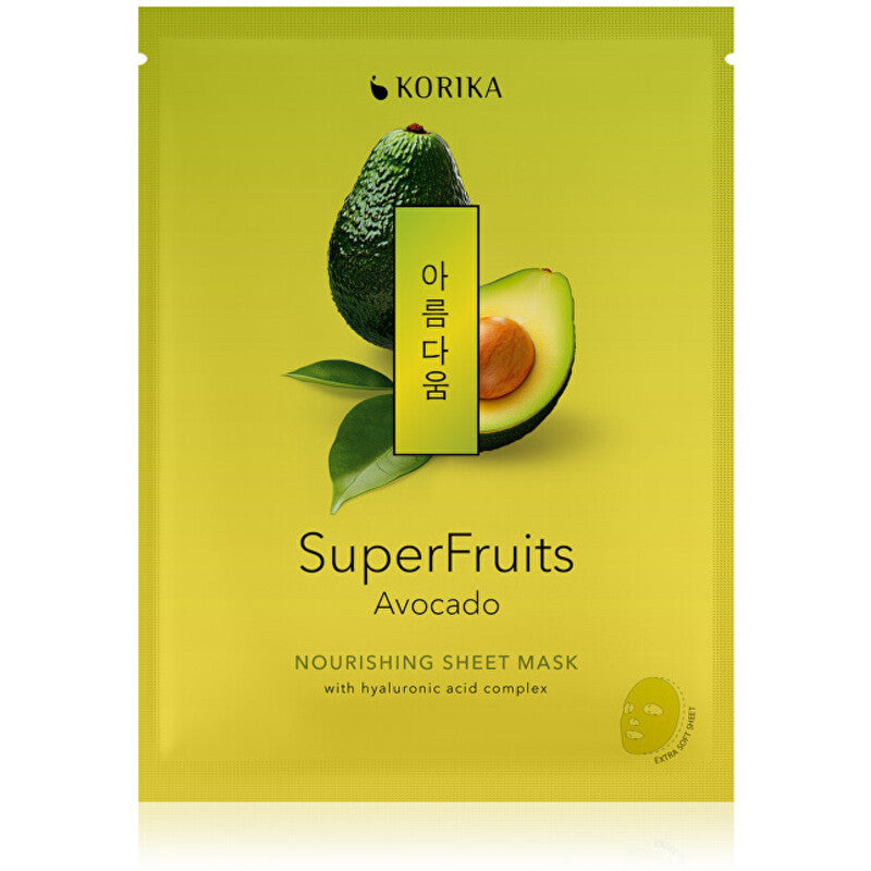 KORIKA Superfruits Avocado Nourishing Sheet kaukė