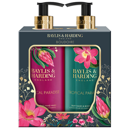 „Baylis & Harding Boudoire Tropical Paradise“ rankų ir kūno priežiūros rinkinys – dovanų rinkinys