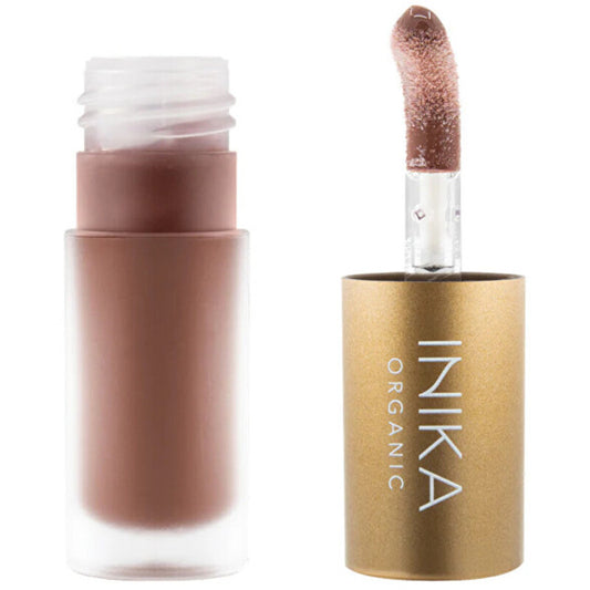 „Inika Organic Tinted Lip Oil“ – tonuotas lūpų aliejus su kolagenu ir skvalanu, 5 ml