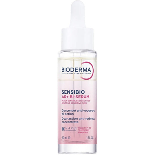 „Bioderma Sensibio AR+ Bi-Serum“ – raminamasis serumas, skirtas odai, linkusiai į paraudimą.