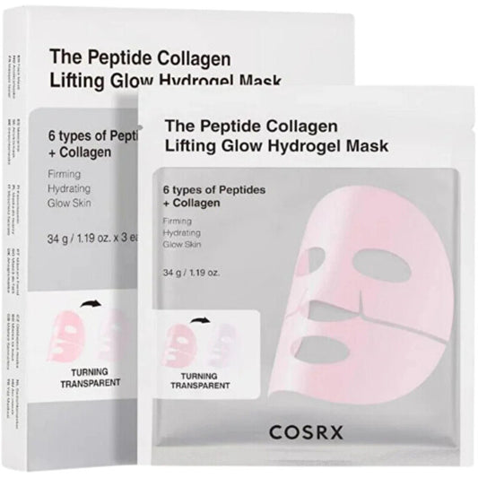 COSRX Veido kaukių rinkinys „Lifting Glow“ – hidrogelio kaukės trio